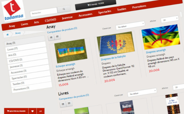 Tadamsa.com : Site d'achat en ligne de produits culturels kabyles