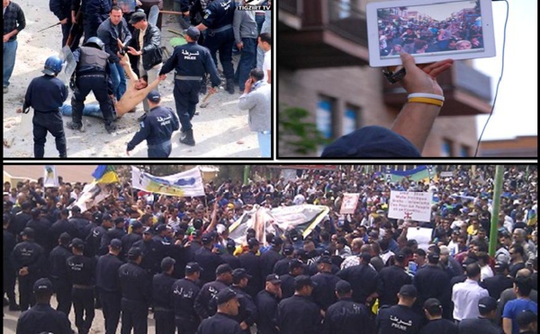 Kabylie : Retransmission en direct des 3 marches du 20 Avril 2016 à Vgayet, Tizi-Wezzu et Tuvirett