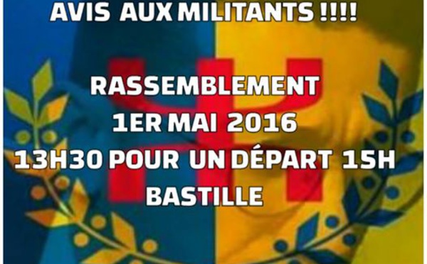 Le Réseau Anavad appelle les Kabyles à participer au défilé du 1er Mai à Paris