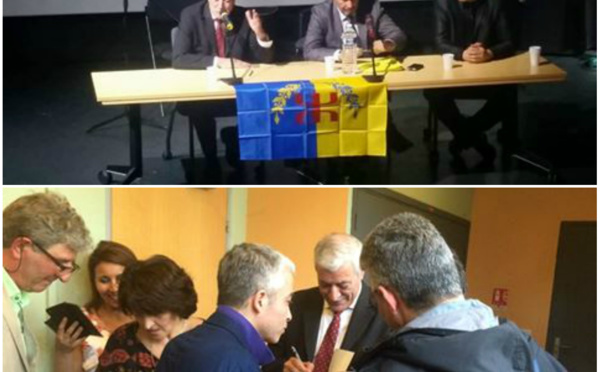 Ferhat Mehenni en conférence-débat au Countéa de Nissa