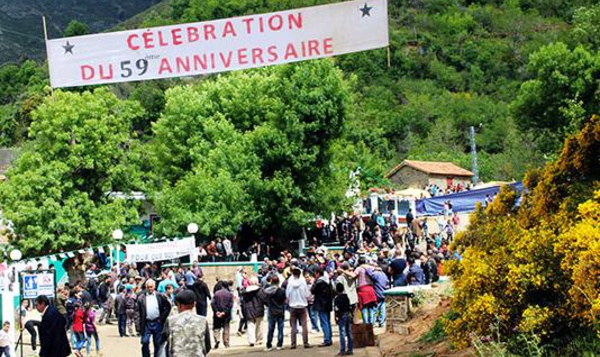 6 mai 1957 _ 6 mai 2016 : Tuvirett (Bouira) commémore l’incendie du village d’Ighzer Iwaqquren et la déportation de ses habitants par l’armée coloniale française.