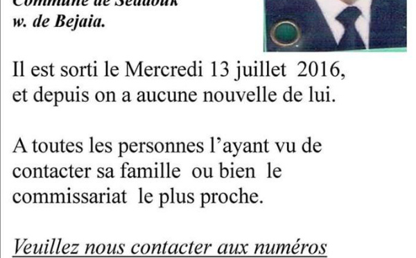 Alerte : Disparition inquiétante à Sedduq