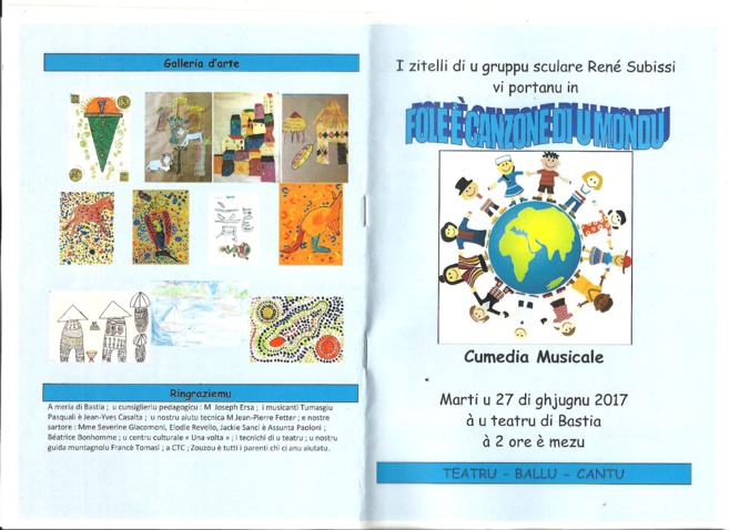 PROGRAMME COMÉDIE MUSICALE 2017