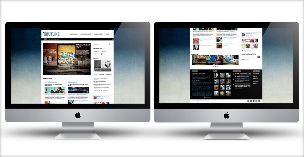 The outline theme The outline theme