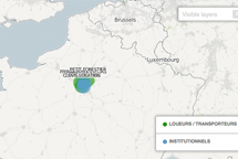 La carte des adhérents