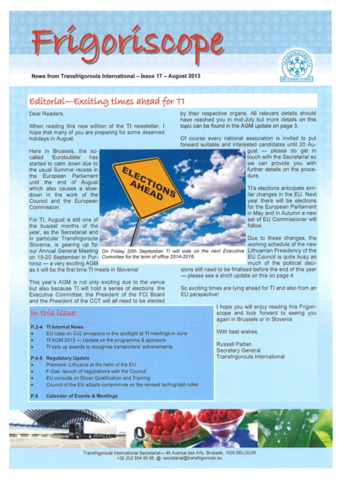FRIGORISCOPE - ISSUE 17 - août 2013
