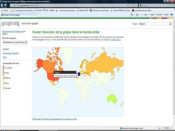 Le virus H1N1 pisté par Google
