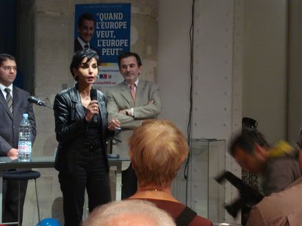 Rachida Dati accueillie par Jean-François Legaret