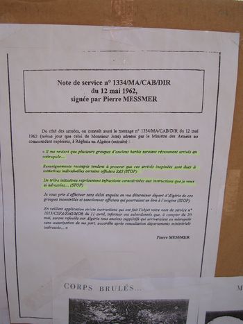 Note de service n° 1334/MA/CAB/DIR du 12 mai 1962 de Pierre Messmer