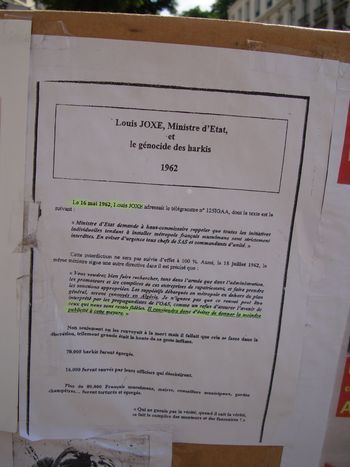 Télégramme n°12SIGAA de Louis Joxe Ministre d'Etat en date du 16 mai 1962