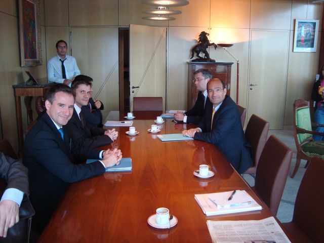 Eric Woerth et les dirigeants de Gaylib