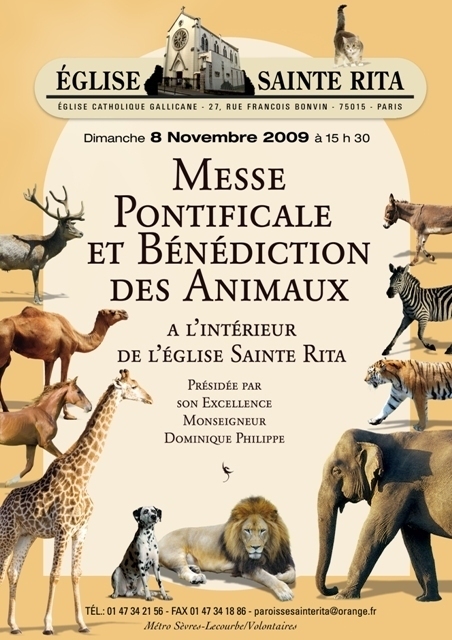 Une messe pour les animaux et leurs propriétaires à l'église Sainte-Rita