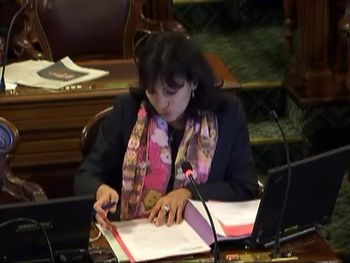 Anne Hidalgo, au Conseil de Paris le 24 novembre 2009