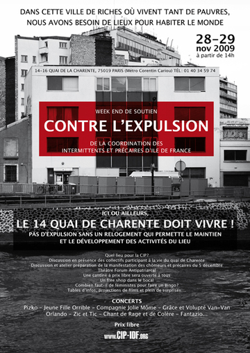 Week-end de soutien contre l’expulsion de la Cip-Idf