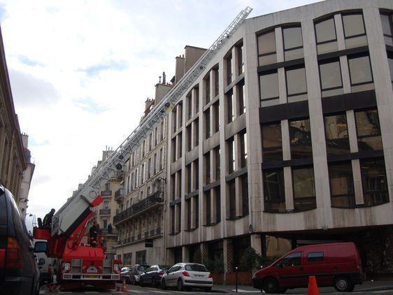 Alerte incendie à la mairie du 6ème