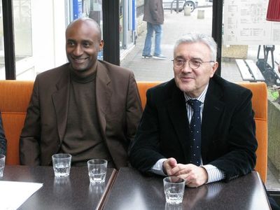 Alain Dolium et Jean-Jacques Jegou, sénateur du Val-de-Marne (Modem)