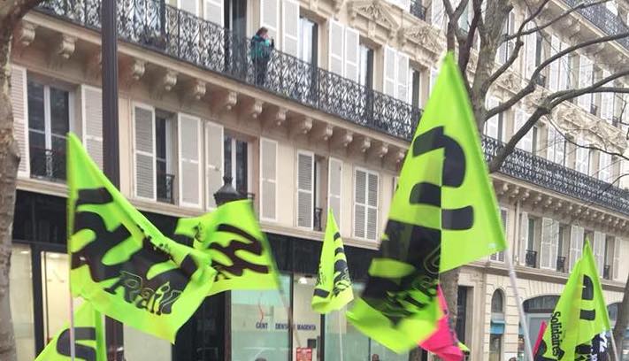Manifestation Sud Rail à Paris le 3 avril 2018 © DR