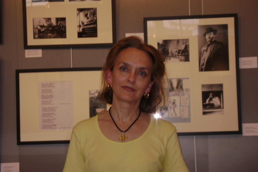 Marie-Aude Albert, commissaire de l'exposition Maximilian Volochine