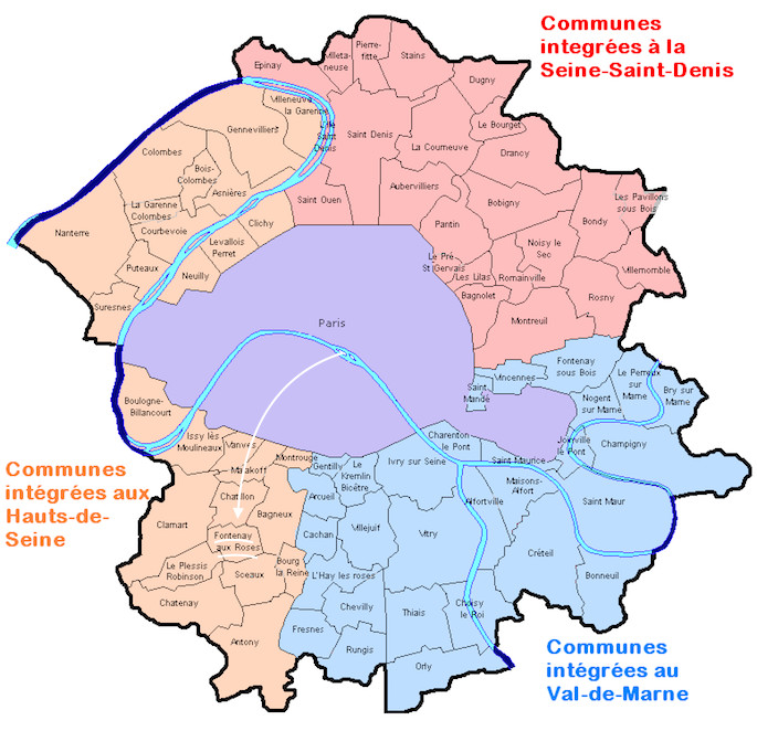 Fontenay-aux-Roses à proximité de Paris en 1968 (Département de la Seine) - CC BY-SA 3.0