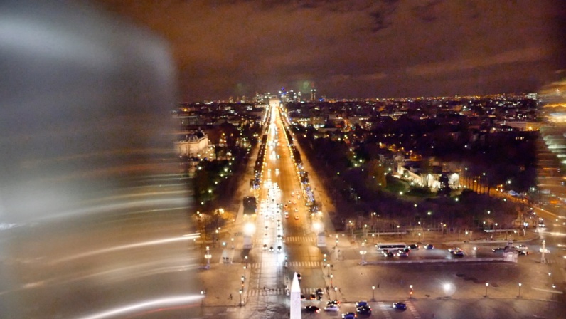 L'avenue des Champs-Elysées depuis la Grande Roue de Paris © TD/PT, Novembre 2017.