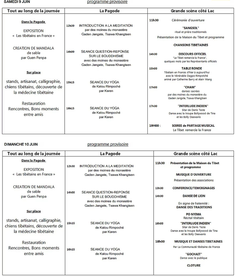 Le Tibet remercie la France au festival culturel du Tibet et des peuples de l'Himalaya