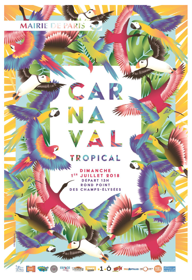 Le carnaval tropical est organisé par la Ville de Paris.