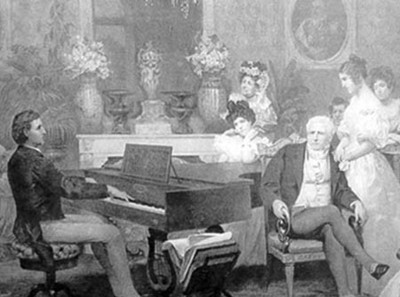 Frédéric Chopin meurt à Paris en 1849 à l'âge de 39 ans ; de son premier nom Fryderyk Franciszek Chopin, d'origine polonaise, il est enterré au cimetière du Père Lachaise.