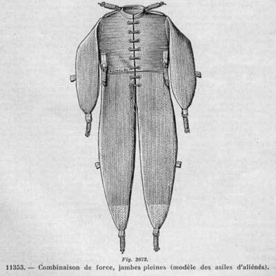 Combinaison de force pour aliénés.
