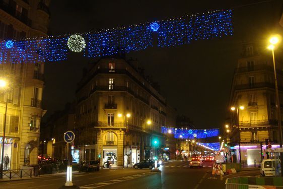 La rue de Rennes illuminée