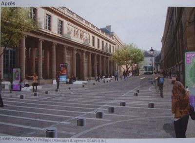 Rue de l'école de médecine - Crédits photos : Apur / Philippe Drancourt & agence Grapheine.