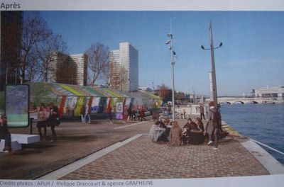 Berges de Seine - Crédits photos : Apur / Philippe Drancourt & agence Grapheine.