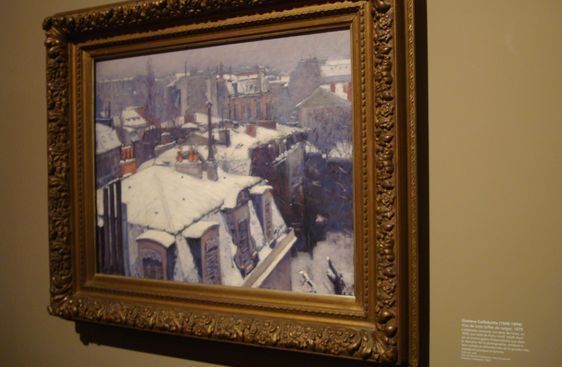 Vues de toit effets de neige - Vincent Caillebotte 1878 - Photo : Louise Wessier.
