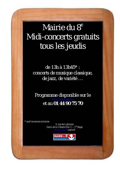 © Mairie du 8eme arrondissement de Paris.