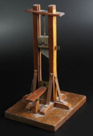 Guillotine miniature - Crédits : Etude Delorme - Collin du Bocage.