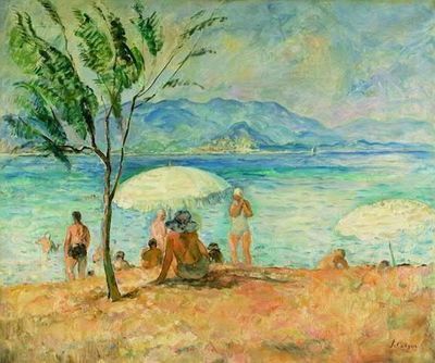n° 22 - Henry Lebasque (1865-1937), Baigneuses, Huile sur toile, 54 x 65cm. Estimation 20.000 € - 30.000 € © Société de ventes volontaires Millon et associés.