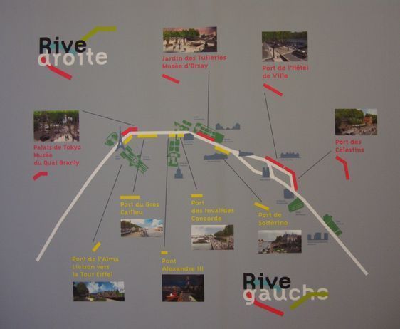 L'aménagement des voies sur berges concerne 9 sites à Paris : les parisiens doivent déterminer les usages possibles, sans travaux lourds et modulables dans le temps (c) Mairie de Paris.