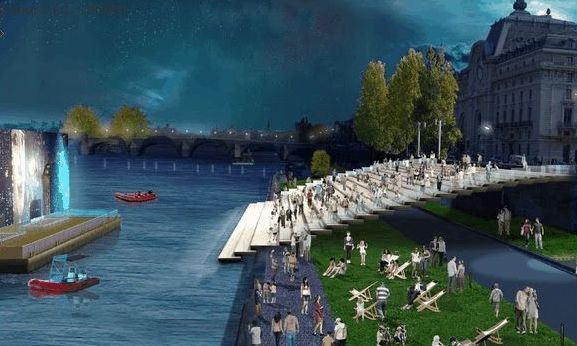 (c) Apur - J.C. Choblet - Aménagements du Port de Solférino : pour ou contre ?