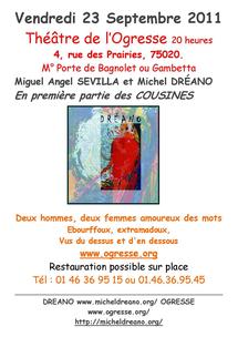 23 septembre 2011 : Michek Drénano au Théâtre de l'Ogresse 