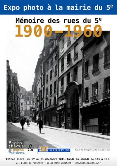 1 - 31 décembre 2011 : photos du Quartier latin de 1900 à 1960