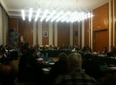 Les membres du conseil étaient presque tous réunis pour cette dernière séance de l'année - Photo : Géraldine Bachmann.