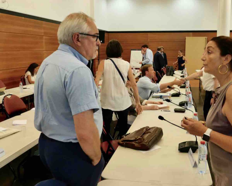 Laurent Vastel et sa deuxième maire-adjointe Muriel Galante-Guilleminot (LR) au conseil du territoire Vallée Sud Grand Paris, deux des quatre membres de VSGP pour la commune de Fontenay-aux-Roses © VD/PT