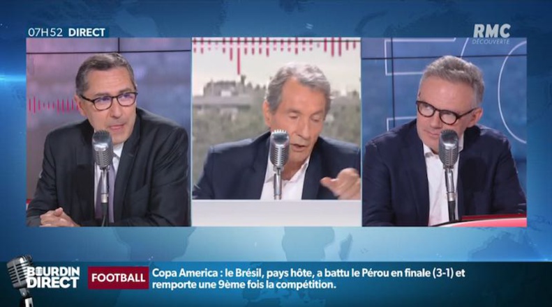 Bourdin Direct - Brunet et Neumann - l'hypothèse Edouard Philippe testée par les instituts de sondages ? © capture d'écran RMC