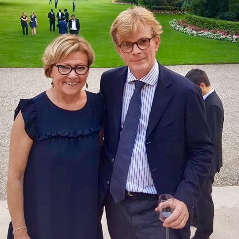 Patricia Gallerneau et Marc Fresneau (Modem) devenu Ministre chargé des relations avec le Parlement - Juillet 2017 © page Facebook souvenirs de Patricia Gallerneau