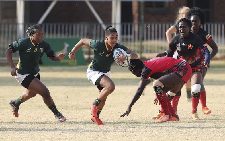 Rugby World Cup African Qualifiers - South Africa defeated Uganda on Friday 9th of August in Johannesburg during the 2019 Rugby Africa Gold Cup © Rugby Africa