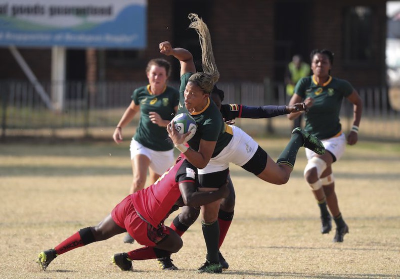 Coupe du Monde de Rugby - Qualifications Africaines : l'Afrique du Sud bat l'Ouganda à Johannesburg lors de la Coupe d'Or d'Afrique de Rugby. © Rugby Africa