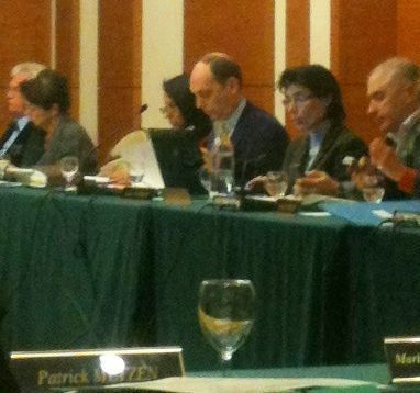 Thierry Coudert, Conseiller de Paris (UMP Radical) lors du conseil du 17e arrondissement le 30 janvier 2012