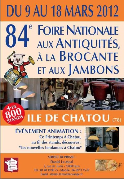 FOIRE NATIONALE AUX ANTIQUITÉS, À LA BROCANTE ET AUX JAMBONS – CHATOU