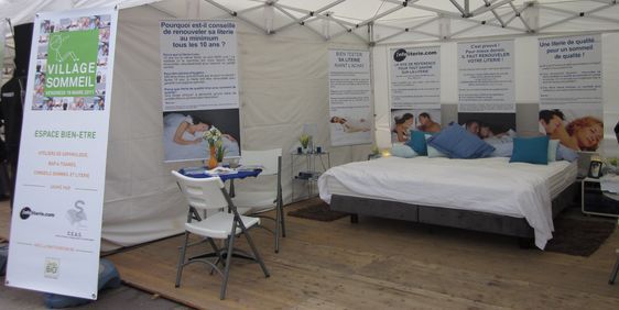 Le stand Infoliterie au Village Sommeil 2011 - Photo : Agence Cohn & Wolfe.
