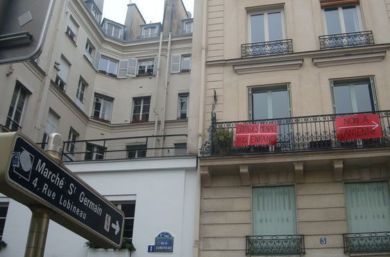 Projet d'antennes-relais rue Lobineau - Photo : VD.