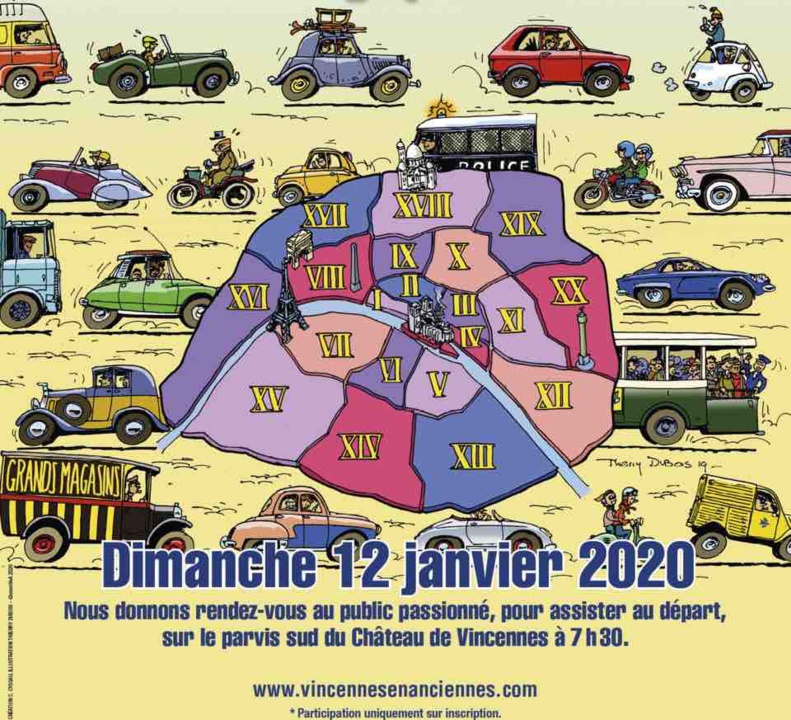 Traversée de Paris en véhicules d'époque